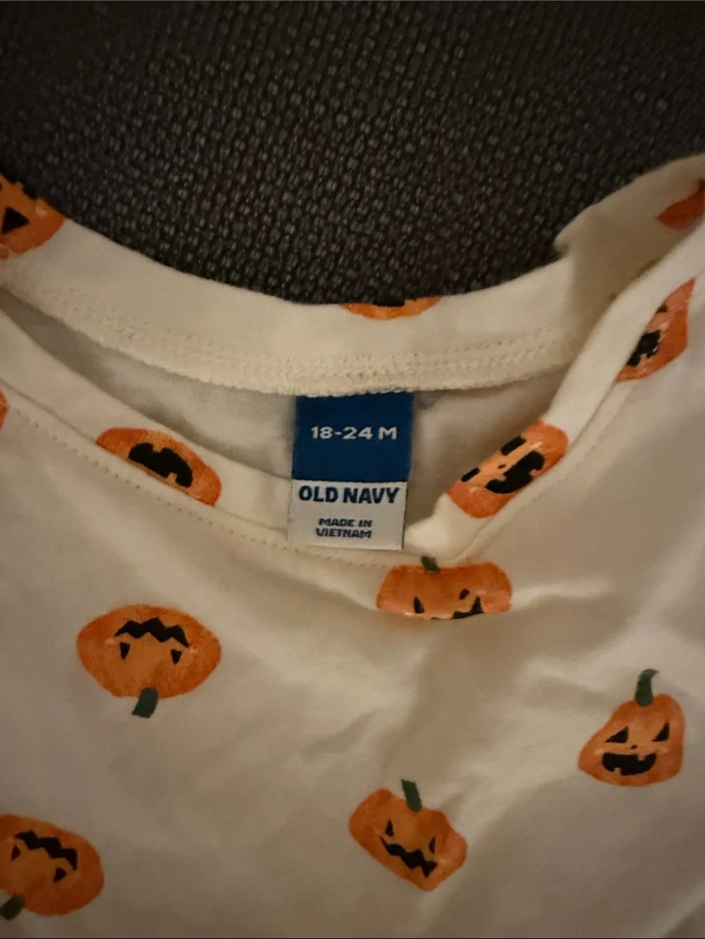 Halloween Pumpkin Baby Girls Ruffle Top